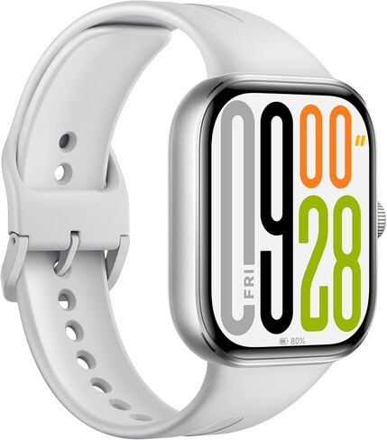 Xiaomi Redmi Watch 5 Smartwatch ، 2.07 "شاشة LCD ، 24 يومًا من حياة الخفافيش ، 150+ أوضاع رياضية ، 2 MIC 5ATM مقاوم للماء ، معدل ضربات القلب المكالمة Bluetooth ، تتبع اللياقة البدنية (الفضة/الرمادي) in Kuwait