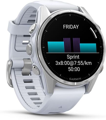 Garmin Fenix ​​8 Amoled Sapphire (47 مم ، رمادي Carbon DLC Titanium) حزمة الساعات الذكية Multisport Multisport - 1.4 بوصة ، مصباح يدوي LED مدمج مع PlayBetter Wireless Runness Ambuds in Saudi Arabia