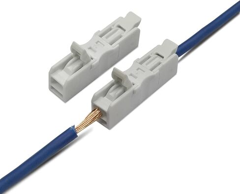 Inline Wire Connectors Nuts, Dicio Lever Wire Compact Connectors Electrical Inline Splicing Conductor Connector 4 Port 10 pcs Butt Insulated Splice Wire Terminals Connectors Kit for 24-12 AWG in Saudi Arabia