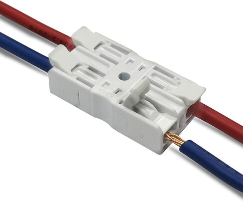 Inline Wire Connectors Nuts, Dicio Lever Wire Compact Connectors Electrical Inline Splicing Conductor Connector 4 Port 10 pcs Butt Insulated Splice Wire Terminals Connectors Kit for 24-12 AWG in Saudi Arabia