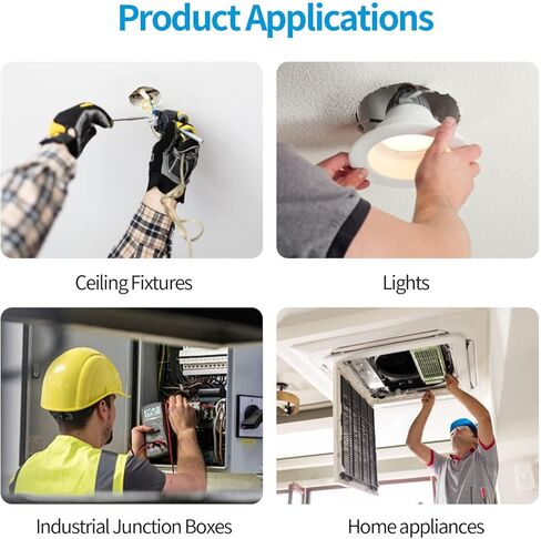 صواميل موصلات الأسلاك المضمنة، موصلات سلكية مدمجة من Dicio، موصل موصل الربط الكهربائي المضمن 4 منافذ 10 قطع مجموعة موصلات محطات الأسلاك المعزولة بعقب لـ 24-12 AWG in Kuwait