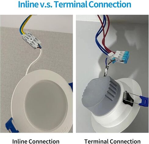 صواميل موصلات الأسلاك المضمنة، موصلات سلكية مدمجة من Dicio، موصل موصل الربط الكهربائي المضمن 4 منافذ 10 قطع مجموعة موصلات محطات الأسلاك المعزولة بعقب لـ 24-12 AWG in Kuwait