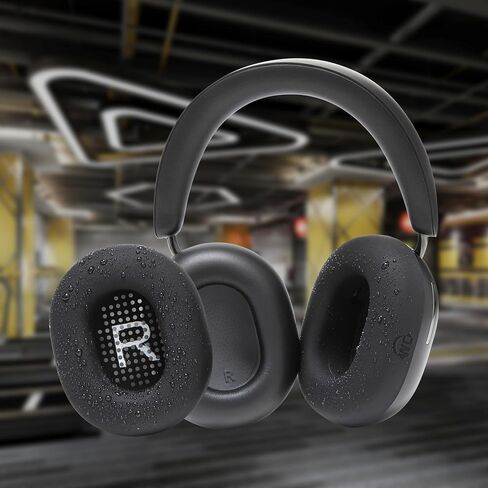 WC Sweatz Ace - أغطية عرق الأذن الحاصلة على براءة اختراع لـ Sonos Ace اللاسلكية لإلغاء سماعات الرأس بواسطة وسائد شريرة | عازف التعرق وسهلة الغسل | أسود in Kuwait