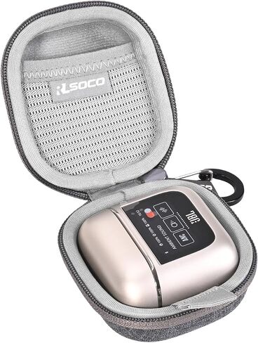 RLSOCO Hard Case for JBL Tour Pro 3/Tour Pro 2 True Wireless Noise Cancelling Earbuds - Black (Case Only) in Saudi Arabia