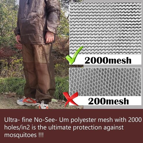Aventik Mosquito Jacket Scedts Mosquito Pants Mosquito Mosquito No-see-um ، Super Light ، حافظ على آمن رائع ، حماية للأشعة فوق البنفسجية in Kuwait