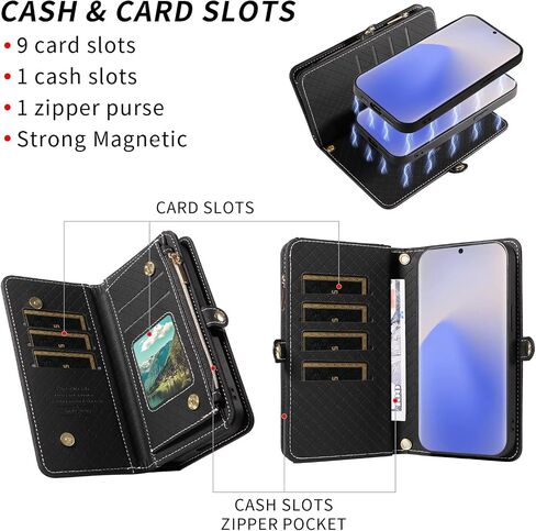 Asuwish Phone Case for Samsung Galaxy Note 20 5g Zipper Wallet Wover Detachable Cover مع حامي شاشة الزجاج المقسى Crossbody حامل بطاقة Note20 ملاحظات 20s in Kuwait