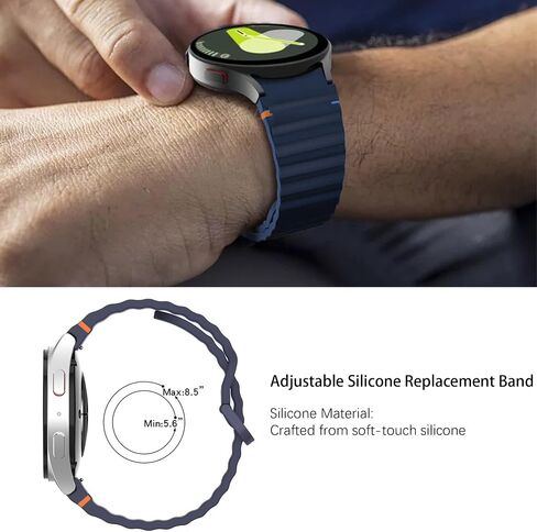 Compatible with Garmin Approach S44 Band, 20mm Quick Release New Silicone Woven Line Adjustable Replacement Strap Compatible for Garmin Approach S50, S44, S42, S40 Smartwatch in Kuwait