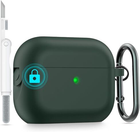 BRG for AirPods Pro (2nd/1st Generation) Case, Soft Silicone Shock-Absorbing Protective Cover with Cleaner Kit & Keychain, Compatible with Apple AirPods Pro Case for Women Men in Kuwait