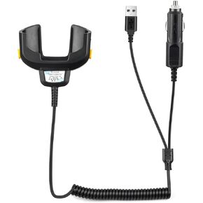 Tc77 2-in-1 Vehicle Charger Cable and USB for Zebra Tc70 TC77 TC72 TC75 TC75X TC70X TC55 TC720L Series,Replaces CHG-TC7X-CLA1-01 PDA Barcode Scanner Charger，Easy to Carry.