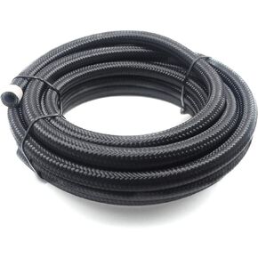 10AN 10Ft خرطوم خط وقود الزيت المضفر العالمي من الفولاذ المقاوم للصدأ والنايلون لحجم الأنبوب 5/8 بوصة