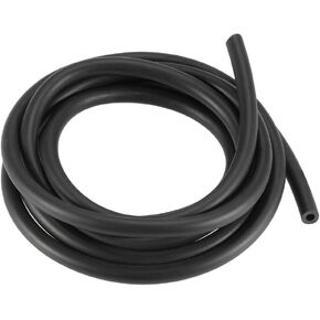 uxcell Lubricating Oil Hose, 3mm(1/8") ID x 6mm(15/64") OD 4.92Ft/1.5M Rubber Water Hose Pipe Tubing Black