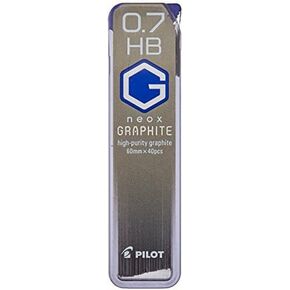 Pilot Mechanical Pencil Lead Neox Graphite 0.7mm HB 40 Leads (HRF7G-20-HB) 3 Set