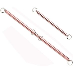 EXREIZST 2 Rose Gold Adjustable Spreader Bar Set, Restore Pilates Exercise Spreader Bar, Home Yoga Training Fitness Gear