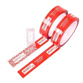 1 Roll 2" x55 Yard Red Tamper Evident Security Tape - Superior Tamperproof, Thick VOID Film Tamper Resistant Tape (2" x55Yards /1 Roll, Red)