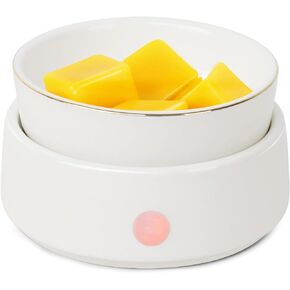 Bobolyn Candle Wax Melt Warmer with Timer Auto Shut-Off Ceramic Electric Wax Burner Melter Timer Adjust Fragrance Intensity for Scented Wax Melts Candle Jars Essential Oils Home Office Gift Decor