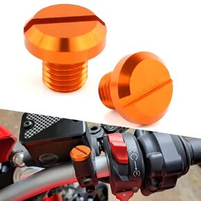 Xitomer Aftermarket Mirror Hole Plugs, Mirror Hole Caps (Orange)