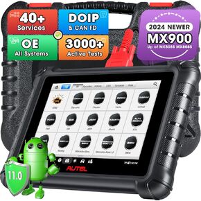 Autel MaxiCheck MX900 Scan Tool [2024 OS 11.0], Newer of MaxiCOM MK808S MX808S MP808S MS906, 3000+ Bidirectional, 40+ Services as MP900, All System Diagnostics, Pre & Post Scan, DoIP/CAN FD, FCA SGW