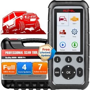 Autel MaxiDiag MD806 OBD2 Scanner, ABS SRS Engine Transmission Four Systems Diagnostic Scan Tool with Oil Reset EPB SAS BMS for Specific Vehicles Up to 2015, Auto VIN, Live Data, Lifetime Free Update