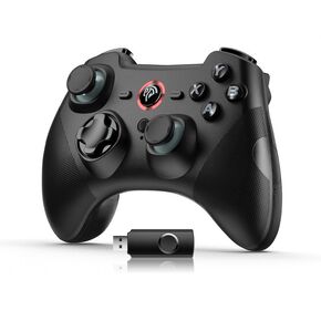 وحدة تحكم عصا التحكم للوحة الألعاب اللاسلكية EasySMX، وحدة تحكم ألعاب 2.4 جيجا لأجهزة الكمبيوتر/PS3/Android/Android TV BOX، مع Turbo وPulg and Play، واهتزاز مزدوج، و14 ساعة من اللعب in Kuwait