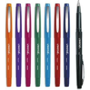 Universal UNV50504 Porous Point Medium 0.7mm Pens - Assorted (8/Pack)