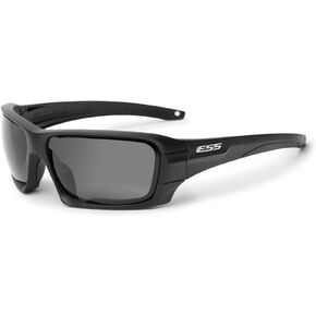 ESS Sunglasses Black Rollbar Silver Logo Kit w/Interchangeable Lenses
