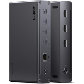 UGREEN Revodok Max 208 Thunderbolt 4 Dock, 8-in-1 40Gbps Thunderbolt 4 Hub with 3 x Thunderbolt 4 Dual 4K@60Hz or Single 8K Display, 85W Charging, Gigabit Ethernet, 3 x USB A 3.2 for MacBook Laptops
