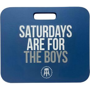 SATURDAYS ARE FOR THE BOYS - Comfortable Soft Foam Stadium Cushion, Seat Cushion, Comfy Butt Pillow for Long Sitting, Tailbone Pain Relief