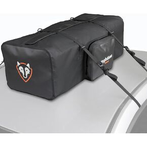 Rightline Gear Car Top Waterproof Duffle Bag For Travel, Attaches With or Without Roof Rack, 120 Liters, Black