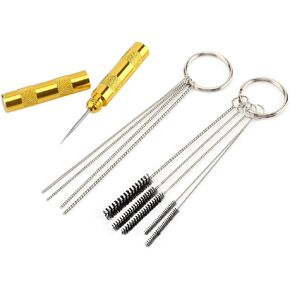 Air brush Cleaner kit,Yosoo 11pcs Airbrush Cleaning Repair Tool Stainless Steel Spray Gun Cleaning kit