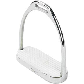 Stainless Steel Fillis Stirrups with Rubber Pad - 2Pcs