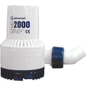 Attwood 4730-4 للخدمة الشاقة 1,700 GPH قارب غاطس بالكامل Livewell/Baitwell مضخة بيلج