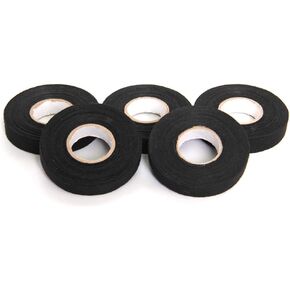 Black High Heat Wire Loom Harness Insulating Tape 19mmX15m(WL) Pack of 5