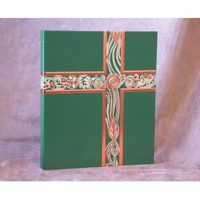 Ceremonial Binder 1# Spine - Green with Copper Foil