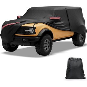 Waterproof Cab Cover Compatible with Wrangler JL Unlimited,Car Covers Protect from UV/Rain/Sun Fits JLU 2018-2024 4 Doors Windproof Dustproof Scratch Resistant Auto Cover - Doors Off