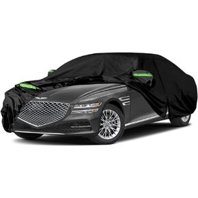 Waterproof Car Cover Replace for 2018-2024 Hyundai Genesis G70, 6 Layers All Weather Car Covers with Door Zipper & Windproof Bands for Snow Rain Dust Hail Protection (G70)