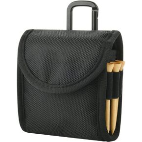 Cosmos Golf Ball Pouch Golf Tees and Divot Repair Tool Holder Nylon Golf Bag Accessories Belt Bag Gifts for Men