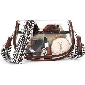 Clear Crossbody Bag Stadium Approved for Women，clear Bags for Stadium Events,clear Purse for Concerts in Kuwait