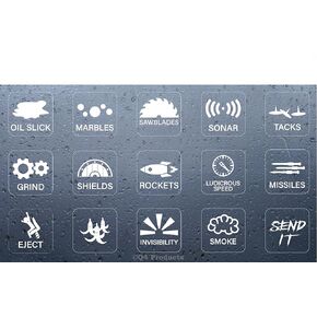 Novelty Stickers for Car or Truck Unused Buttons - Interior Dash Rocker Console Switch Decals