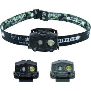 Stellarlight δ 365 headlamp (Green) Rechargeable IPX7 Waterproof Motion Sensor Long Last Flashlight, Head Lamp Light, Head Torch for Outdoor Running Fishing Cycling Camping