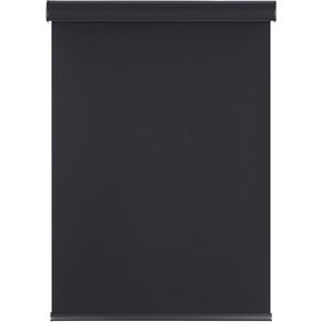 MYshade Cordless Roller Shades, Blackout Roller Blinds with Valance Cover, Room Darkening Window Shades for Home, Office, Bathroom, French Door, UV Blocking, Thermal Insulated, 38 inch Wide, Black