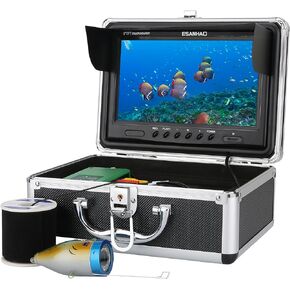 Fishing Camera,9inch DVR Recorder Underwater Fishing Camera with 30Pcs Adjustable LED,Portable Underwater Camera for Ice Fishing/Boat Fishing/Lake Fishing/Sea/River Fishing,1000TVL,98ft/30m