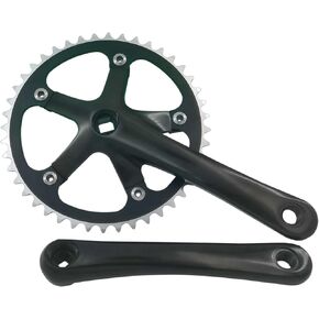Urban Folding Bicycle Crankset Single Tooth Disc 44T 130BCD 170mm Crank Set is Suitable for Most Single Speed Bicycles