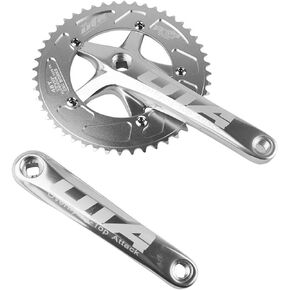 SENQI Bicycle Chain Wheel Fixed Gear 48T Aluminum Alloy CNC Cycling Racing Bike Accessories with Crank