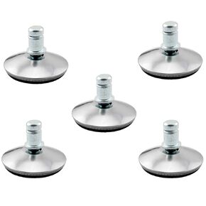 DZS ELEC 5Pcs Office Chair Bells Slide to Replace Rotating Casters to Fixed Casters, Adjustable Castor Low Profile Stool with Separate Felt Pads