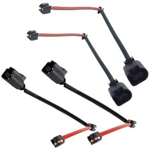 Bapmic 95561236500 Front + 95561236530 Rear Brake Pad Wear Sensor Compatible with Porsche Q7 Cayenne Touareg