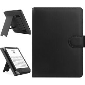 حافظة عالمية متوافقة مع جهاز Kindle Paperwhite مقاس 6.8 بوصات/6 بوصات Kindle 2022 & 2019/Kobo Clara HD/Kobo Clara 2E غطاء حامل جلدي لكتب الجيب مقاس 6-6.8 بوصات/قارئ الكتب الإلكترونية Tolino، أخضر in Saudi Arabia