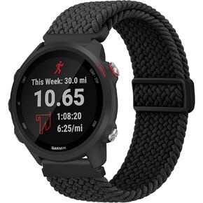 ميليا متوافقة مع سوار ساعة Garmin Forerunner 245/645/55/158 للنساء والرجال، سوار بديل من النايلون الناعم 20 مم لساعة Garmin Venu Sq/Venu/Vivoactive 5/Vivoactive 3/Vivomove Sport الذكية in Kuwait