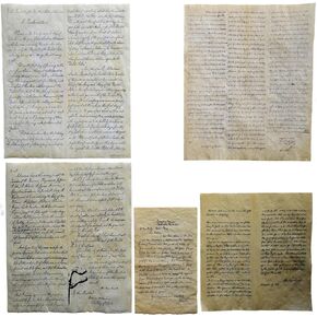 Treasure Gurus Abraham Lincoln Writing Set on Antiqued Parchment Paper 4 US History Documents - Lincoln's Gettysburg address, Second Inaugural Address, The Emancipation Proclamation, and Lincoln's