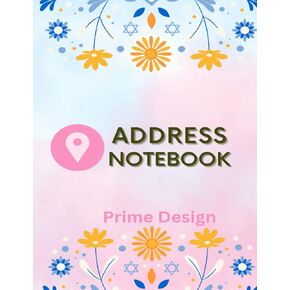 Address book, Guest book 8.5x11 inch, thick, floral design with alphabetical tab for 940 entries, with names, addresses, mobile & phone number, e-mail ... Contact book for home, weeding, function etc.