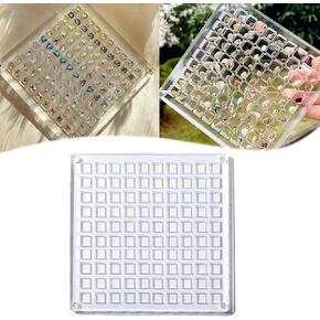 Acrylic Magnetic Seashell Display Box, Advantageouse Acrylic Magnetic Seashell Display Box, Stackable Seashell Storage Box, Multifunctional Seashell Storage Box for Bead Nail Jewelry (36 Grids)